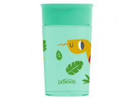 Imagen del producto DrBrown's vaso de transicion sin boquilla verde asas 300ml