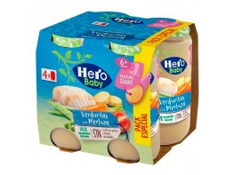 Imagen del producto Hero Baby tarritos de verduritas con merluza 4x235g