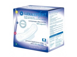 Imagen del producto COMPRESA FARMACONFORT NOCHE ALGODON 10UN